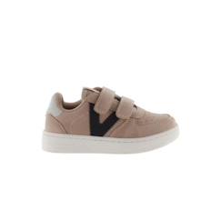 Chaussures-Chaussures garçon 23-38-Basket enfant - VICTORIA - Tiempo Vegan - Rose - Scratch - Confort exceptionnel