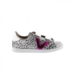 Chaussures-Basket Enfant - VICTORIA - 1125266 - Scratch - Gris - Confort exceptionnel