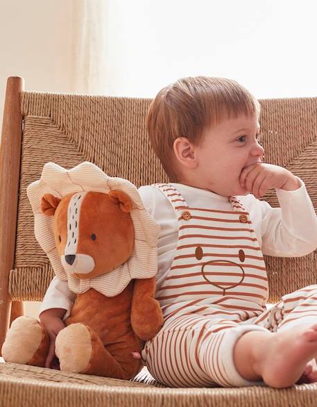 Peluche - NOUKIE'S - Babou en Veloudoux caramel - Mixte - A partir de 1 mois - Intérieur MARRON 2 - vertbaudet enfant 