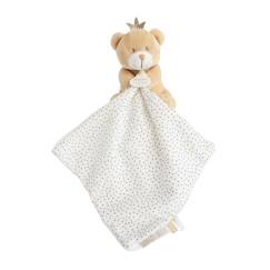 Jouet-Poupons et poupées-Ours Petit Roi pantin avec doudou - DOUDOU ET COMPAGNIE - 10 cm - Mixte - Naissance