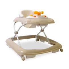 Trotteur Stars - Beige - ASALVO - Réglable en 3 hauteurs - Roues pivotantes - Plateau d'activités  - vertbaudet enfant