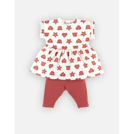 Set robe + legging ROUGE 4 - vertbaudet enfant 