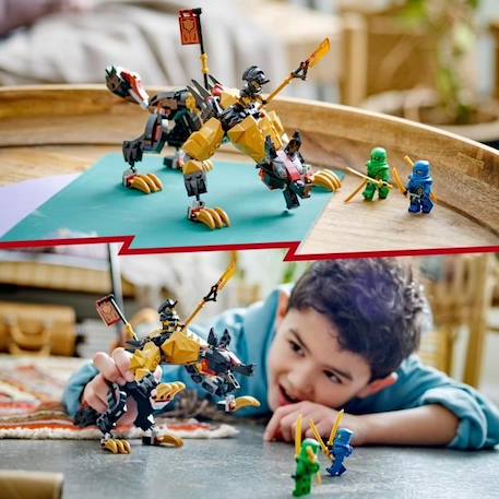 LEGO® NINJAGO 71790 Le Chien de Combat Dragon Imperium, Jouet de Ninja avec Figurines de Monstre JAUNE 6 - vertbaudet enfant 