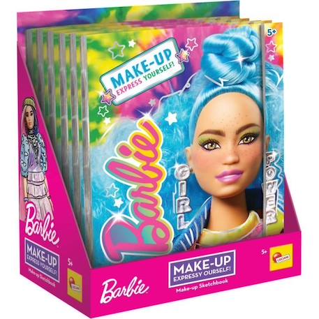 Sketchbook - Barbie Sketch Book Make Up - Lisciani - Pour Apprendre et Se Maquiller BLEU 6 - vertbaudet enfant 