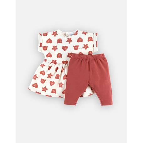 Set robe + legging ROUGE 3 - vertbaudet enfant 