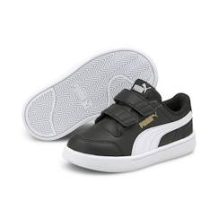 Baskets enfant Puma Shuffle V - noir/blanc/doré  - vertbaudet enfant