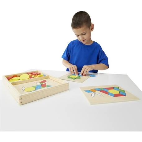 MELISSA & DOUG - Blocs Et Planches De Motifs JAUNE 1 - vertbaudet enfant 