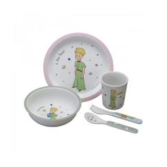 Coffret Repas 5 Pièces - Petit Jour Paris - Le Petit Prince - Blanc - Rose - Fille - 3 mois et plus  - vertbaudet enfant