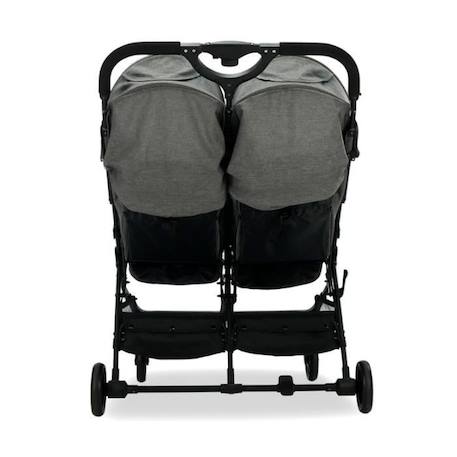 Poussette Double - ASALVO - Henry Gris - 4 roues - Poussette polyvalente - sport - Naissance BLANC 3 - vertbaudet enfant 