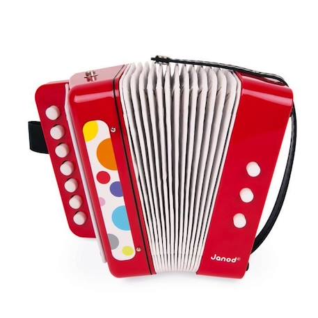 Accordéon Janod Confetti - Instrument de Musique pour Enfant - Mixte - A partir de 3 Ans ROUGE 3 - vertbaudet enfant 