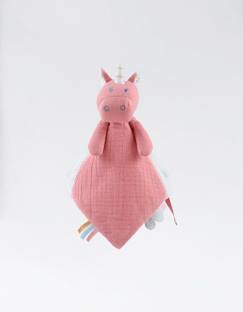 Jouet-Doudou Licorne Lina en mousseline - NOUKIE'S