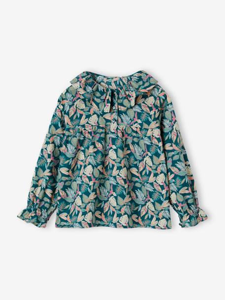 Blouse imprimée fleurs fille  - vertbaudet enfant