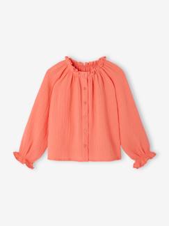 -Blouse ample en gaze de coton fille