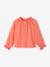 Blouse ample en gaze de coton fille corail 1 - vertbaudet enfant 