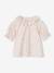 Blouse à collerette en gaze de coton fille corail+écru 5 - vertbaudet enfant 