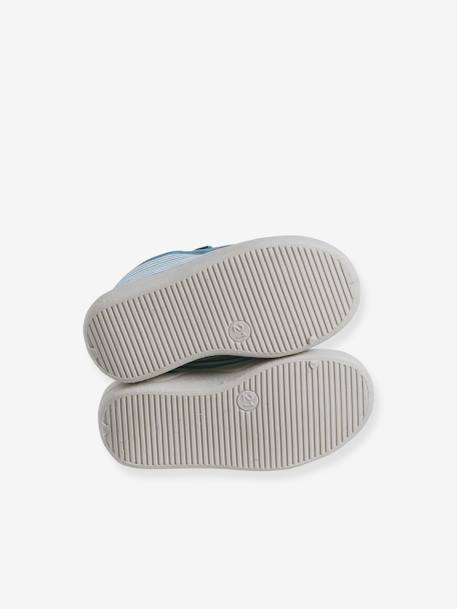 Chaussons zippés bébé en toile rayé bleu 5 - vertbaudet enfant 