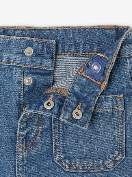 Short en jean fille bas effiloché stone 3 - vertbaudet enfant 