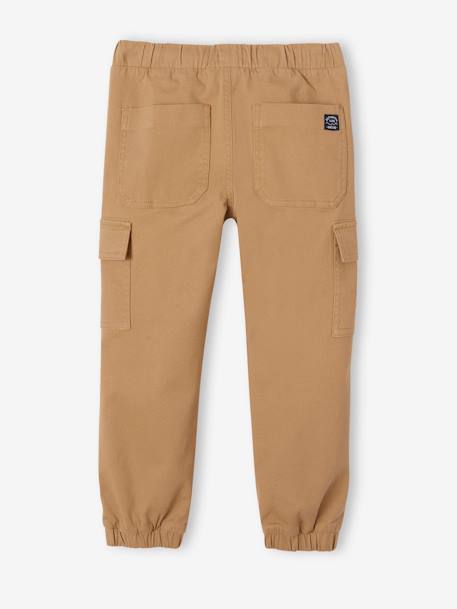 Pantalon battle facile à enfiler garçon bleu glacier+kaki foncé+taupe 22 - vertbaudet enfant 