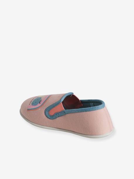 Chaussons élastiqués enfant en toile abricot+rose pâle 4 - vertbaudet enfant 