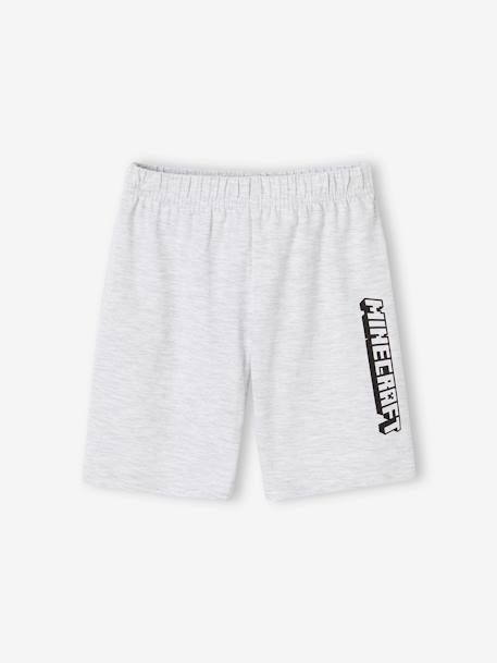 Pyjashort bicolore garçon Minecraft® Blanc/gris chiné 3 - vertbaudet enfant 