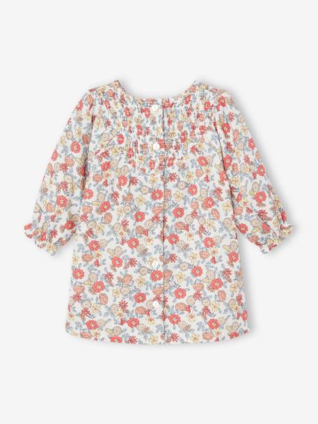 Robe avec smocks bébé écru 4 - vertbaudet enfant 