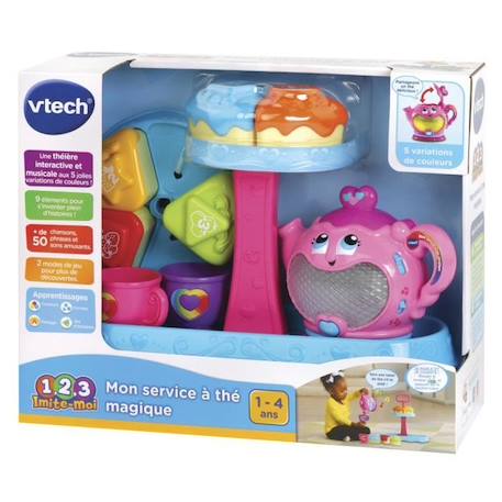 VTECH - 1,2,3 Imite-Moi - Mon Service à Thé Magique - Jouet d'Imitation Enfant BLEU 5 - vertbaudet enfant 