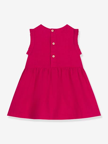 Robe sans manches en lin PETIT BATEAU rouge 2 - vertbaudet enfant 