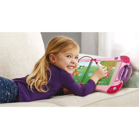 Livre Interactif Magibook - VTECH - La Reine des Neiges - Niveau 2 - 4 ans - Autocollants inclus BLEU 2 - vertbaudet enfant 