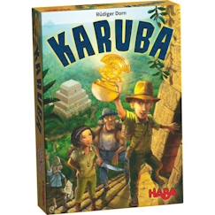 Jouet-Jeux de société-Jeux classiques et de réflexion-Jeu de stratégie HABA - Karuba - Pour enfants et adultes - Trouvez les trésors cachés dans la jungle