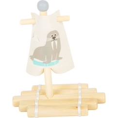 Jouet-Premier âge-Jouets de bain-Jouet aquatique Radeau avec morse - Small Foot Company - LEGLER - Enfant - A partir de 3 ans - Bois