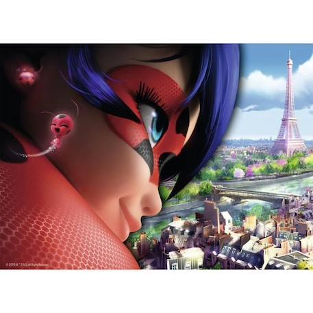 Puzzle Ladybug 60 pièces Nathan pour enfant dès 6 ans avec trieur de pièces à 3 compartiments ROUGE 2 - vertbaudet enfant 