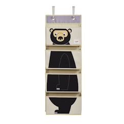 Chambre et rangement-Rangement mural ours - 3 SPROUTS - Rangement mural - Noir - Enfant - Mixte