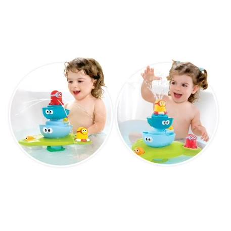 Jouet de bain La Fontaine magique - YOOKIDOO - 7 pièces empilables - Mixte - A partir de 12 mois VERT 2 - vertbaudet enfant 