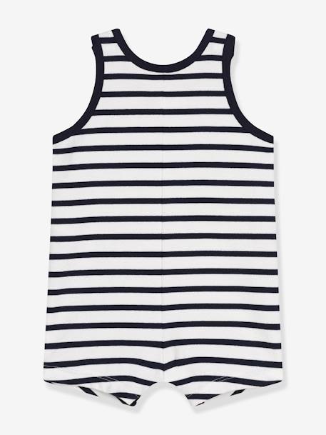 Combinaison courte bébé PETIT BATEAU marine 3 - vertbaudet enfant 