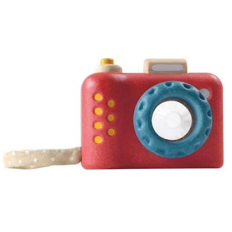 Appareil photo en bois pour enfant - PLAN TOYS - Mon Premier Appareil Photo - Rouge - A partir de 18 mois ROUGE 1 - vertbaudet enfant 