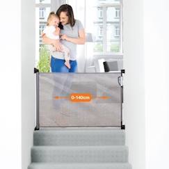 DREAMBABY® Barrière de sécurité rétractable - A visser - Ouverture à double sens - Cadre jusqu'à 140 cm -2 kits montage inclus-  - vertbaudet enfant