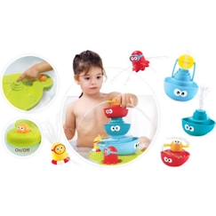 Jouet-Premier âge-Jouets de bain-Jouet de bain La Fontaine magique - YOOKIDOO - 7 pièces empilables - Mixte - A partir de 12 mois