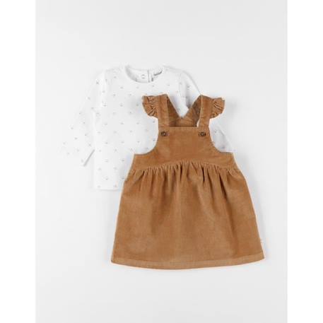 Ensemble robe + t-shirt manches longues MARRON 1 - vertbaudet enfant 