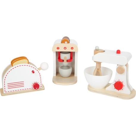 Small Foot appareils de cuisine junior bois blanc/rouge/naturel 8-pièces ROUGE 1 - vertbaudet enfant 