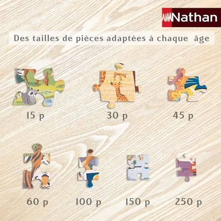 JURASSIC WORLD 3 - Puzzle 250 pièces - Le Tyrannosaurus rex - Nathan BLANC 3 - vertbaudet enfant 