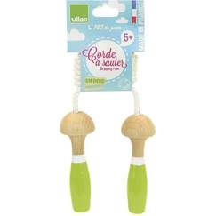 Corde à sauter en bois laqué - Vilac - Bi-verte - Mixte - A partir de 5 ans  - vertbaudet enfant