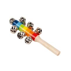 Jouet-Jeux éducatifs-Jeux scientifiques-Jouet d'éveil musical - GOKI - Bâton coloré avec 13 clochettes - Mixte - A partir de 3 ans