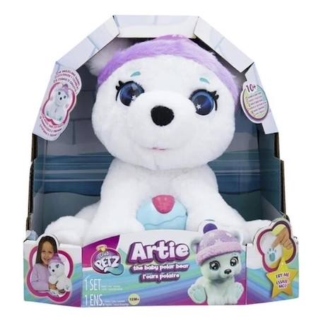 Peluche interactive Artie, mon ours polaire - A partir de 2 ans