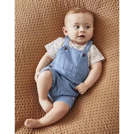 Bébé-Set salopette denim + t-shirt