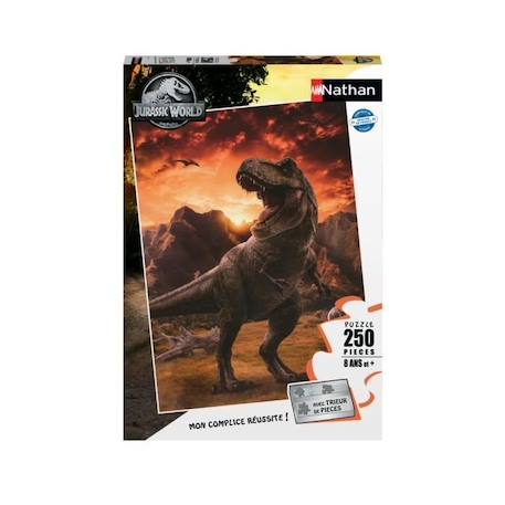 JURASSIC WORLD 3 - Puzzle 250 pièces - Le Tyrannosaurus rex - Nathan BLANC 1 - vertbaudet enfant 