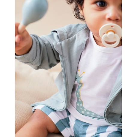 Set t-shirt et short en coton VERT 3 - vertbaudet enfant 