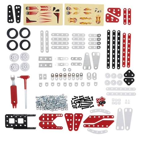 MECCANO - VEHICULES DE COURSE 10 MODELES - 6060104 - 10 Modèles De Véhicules De Course A Construire - Jeu de Construction ROUGE 5 - vertbaudet enfant 