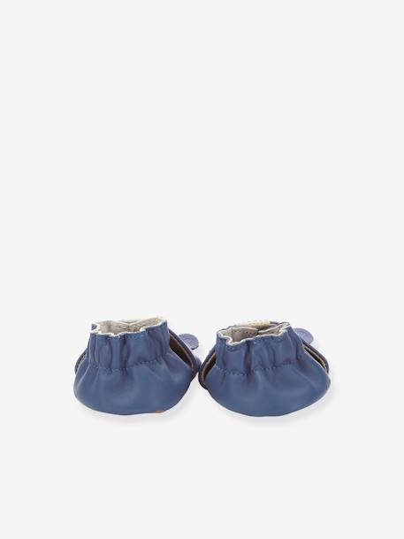 Chaussons cuir souple bébé Sweety dog ROBEEZ© bleu+rose 4 - vertbaudet enfant 