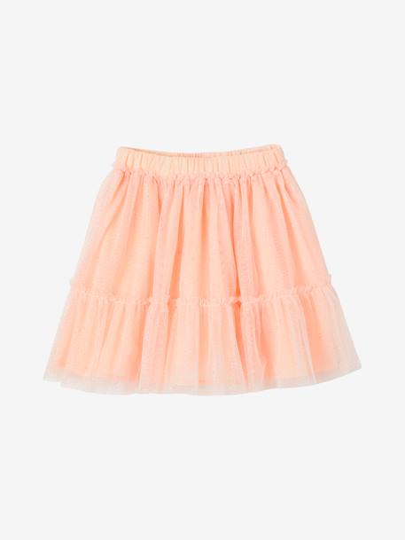 Fille-Jupe-Jupon cérémonie en tulle pailleté fille