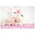 DOUDOU ET COMPAGNIE Lapin Bonbon - Lapin Bonbon Rose  30cm BLANC 4 - vertbaudet enfant 